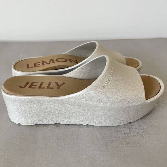 Lemon Jelly Womens Sunny Platform Sandals Slides Beige US 7.5 / EU 38 - Picture 7 of 12